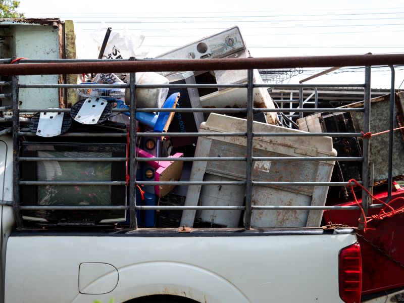 Junk Removal Truck on Seattle Streets